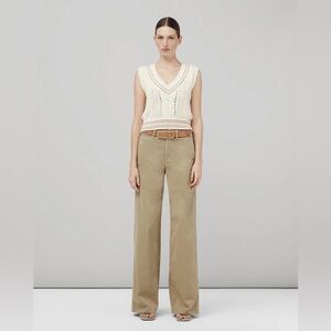 Rag and bone wide leg chinos